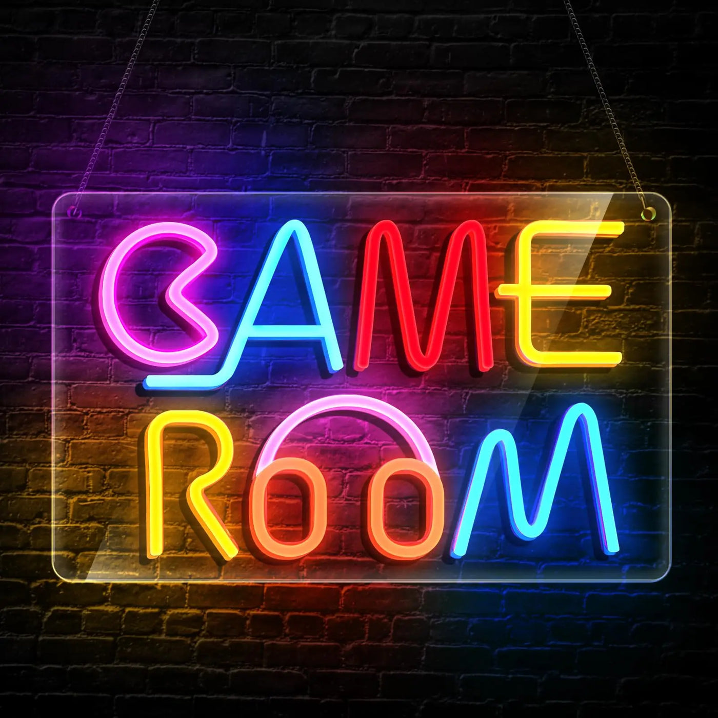 GAME ROOM Neon Sign LED Dimmable Game Zone Room Beer Bar Man Cave Bedroom Home Art Gaming Neon Light Sign