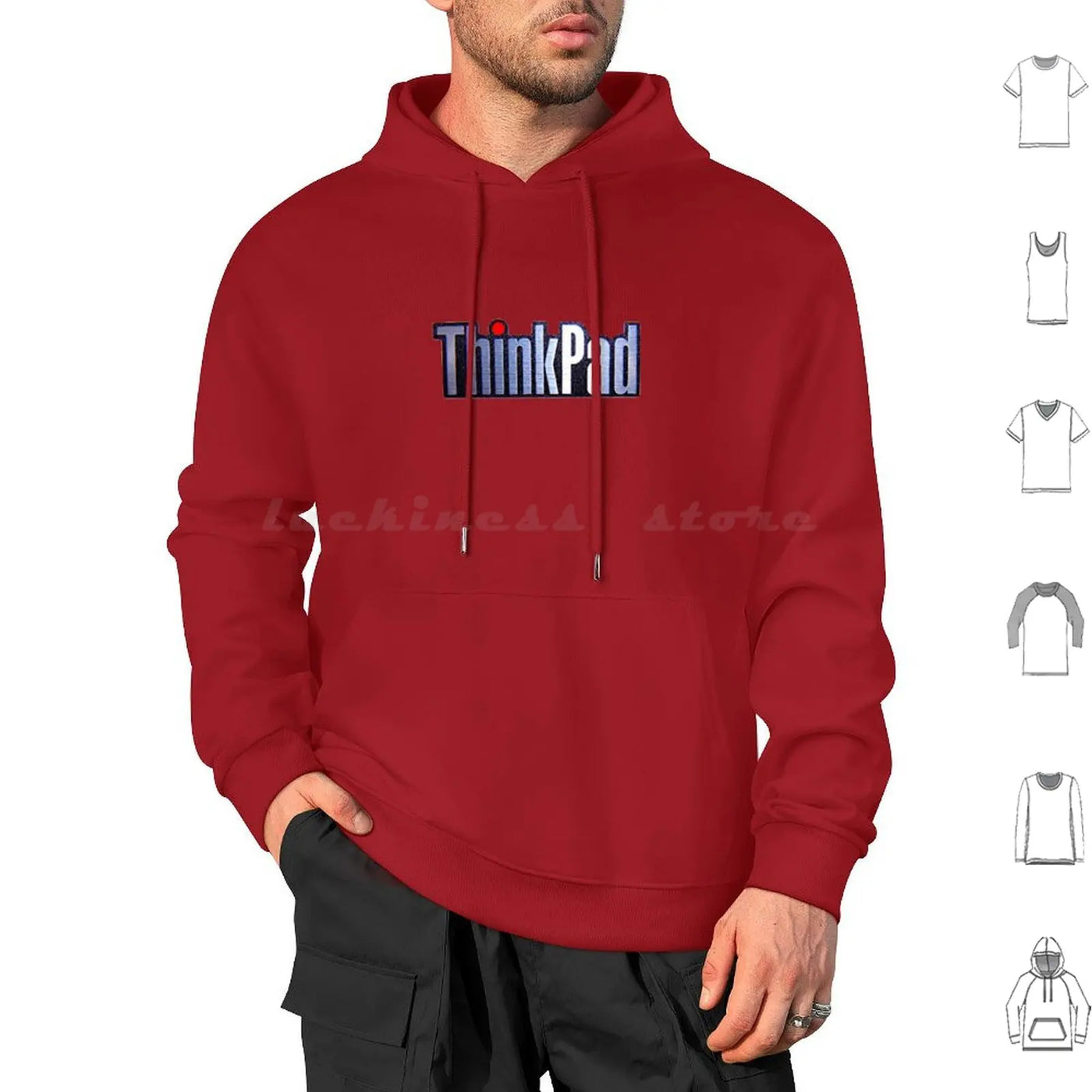 Thinkpad Logo Realistic Hoodies Long Sleeve Thinkpad Think Logo Ibm Shiny Emblem Metal Realistic Laptop Pc Windows 1990