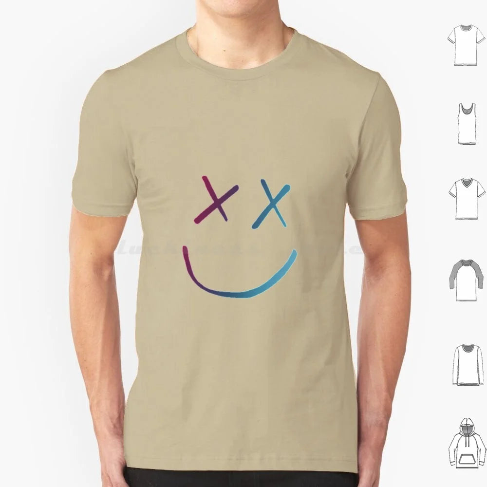 FAZE1 T Shirt Big Size 100% Cotton Rainbow Face Cool Fearless Walls Kill My Mind Purple Face Niall Horan Liam Payne Zayn Cute Laptop