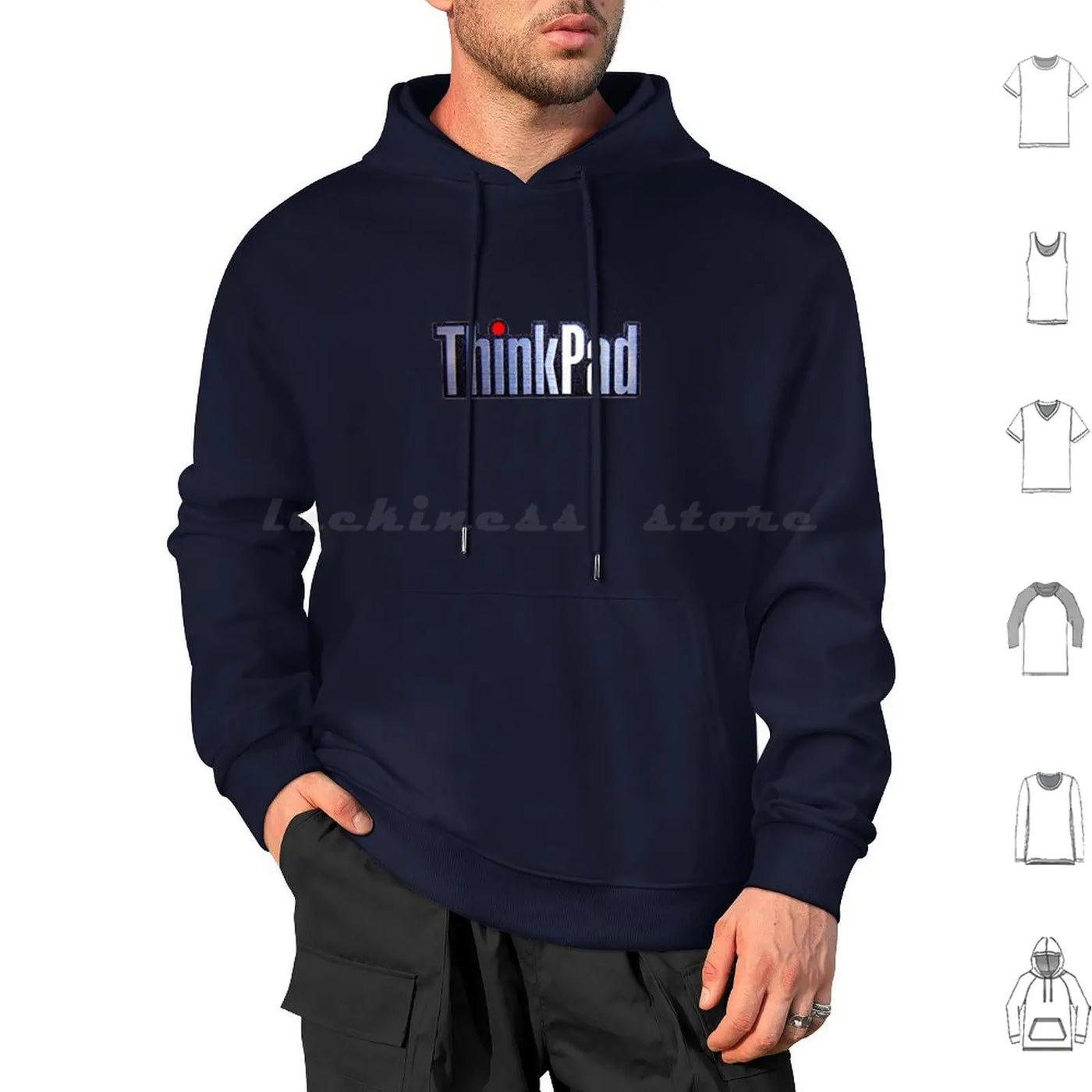 Thinkpad Logo Realistic Hoodies Long Sleeve Thinkpad Think Logo Ibm Shiny Emblem Metal Realistic Laptop Pc Windows 1990