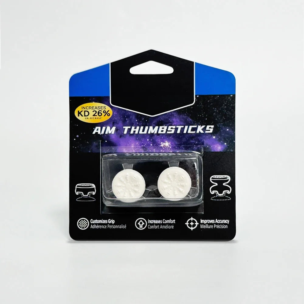 2pcs Silicone Thumb Grip for Ps5/ ps4 For P5 Joystick Booster Caps  Game Controller Accessories Rocker cap pair Supports Ps4/P5