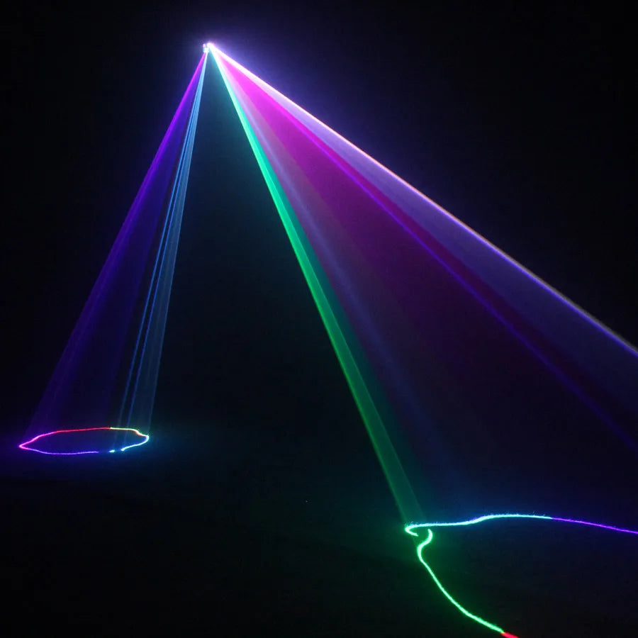 500mW RGB Laser Beam Stage Light Bar Scan Lines Effect DMX Sound DJ Dance Home Party Disco Holiday Lamp Show X1RN8