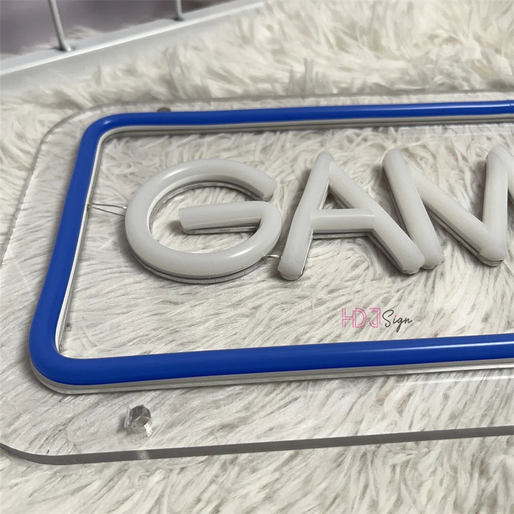 Game Led Neon Lights Sign Wall Hanging Game Room Decor Night Lights Acrylic Gaming Decoration Neon Lamps Bar Party Birthday Gift