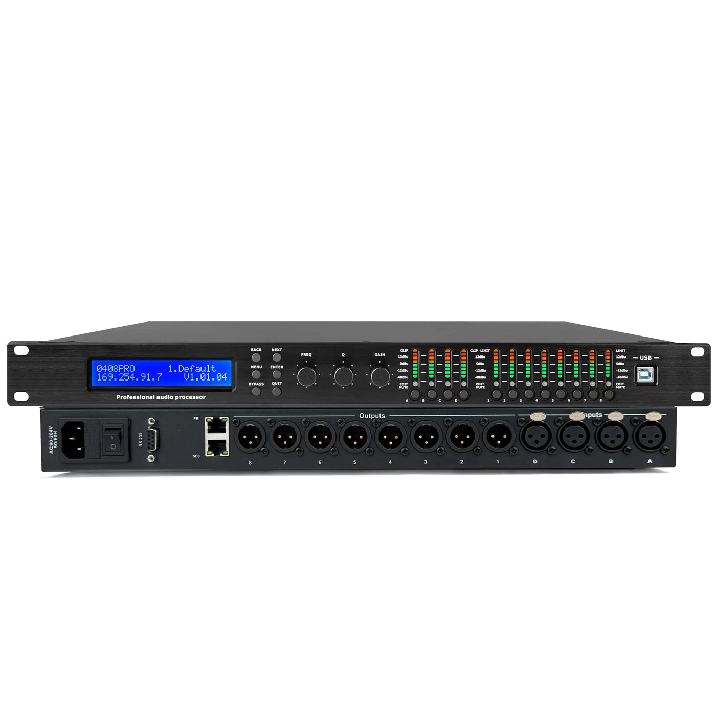 Paulkitson MC48 Digital Audio Processor DriverRack 4In 8Out 96K DSP FIR Speaker Management System