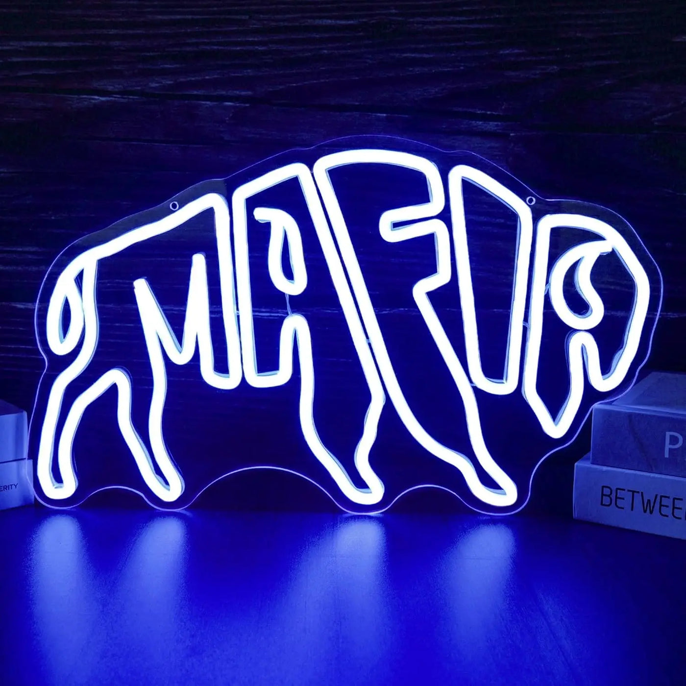 Mario Cow Character LED Neon Sign Neon Light USB Dimmable Video Game Decor for Gaming Room Fans Bedroom Themed Wall Light