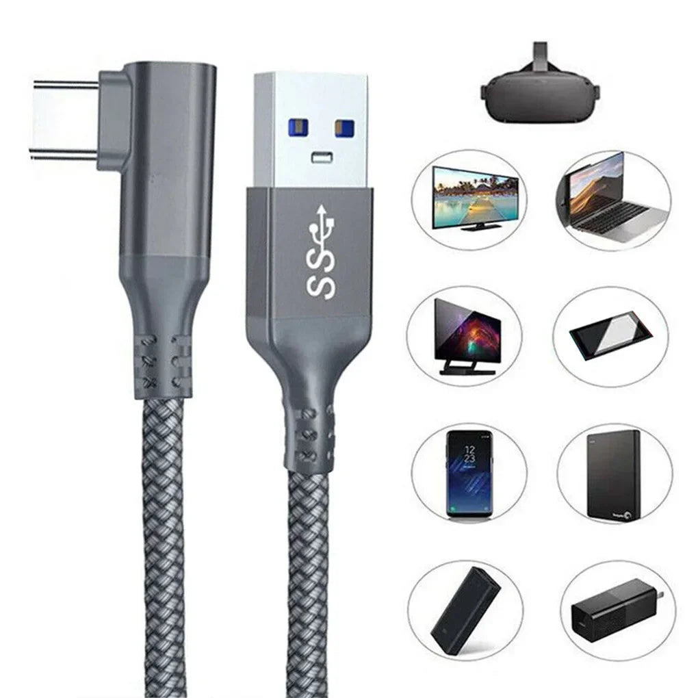 Accessories For Meta Oculus Quest 2 Quest2 Link Cable Smart 3D VR Glasses Virtual Reality USB A To Type C 3 5M 6M Headset Helmet
