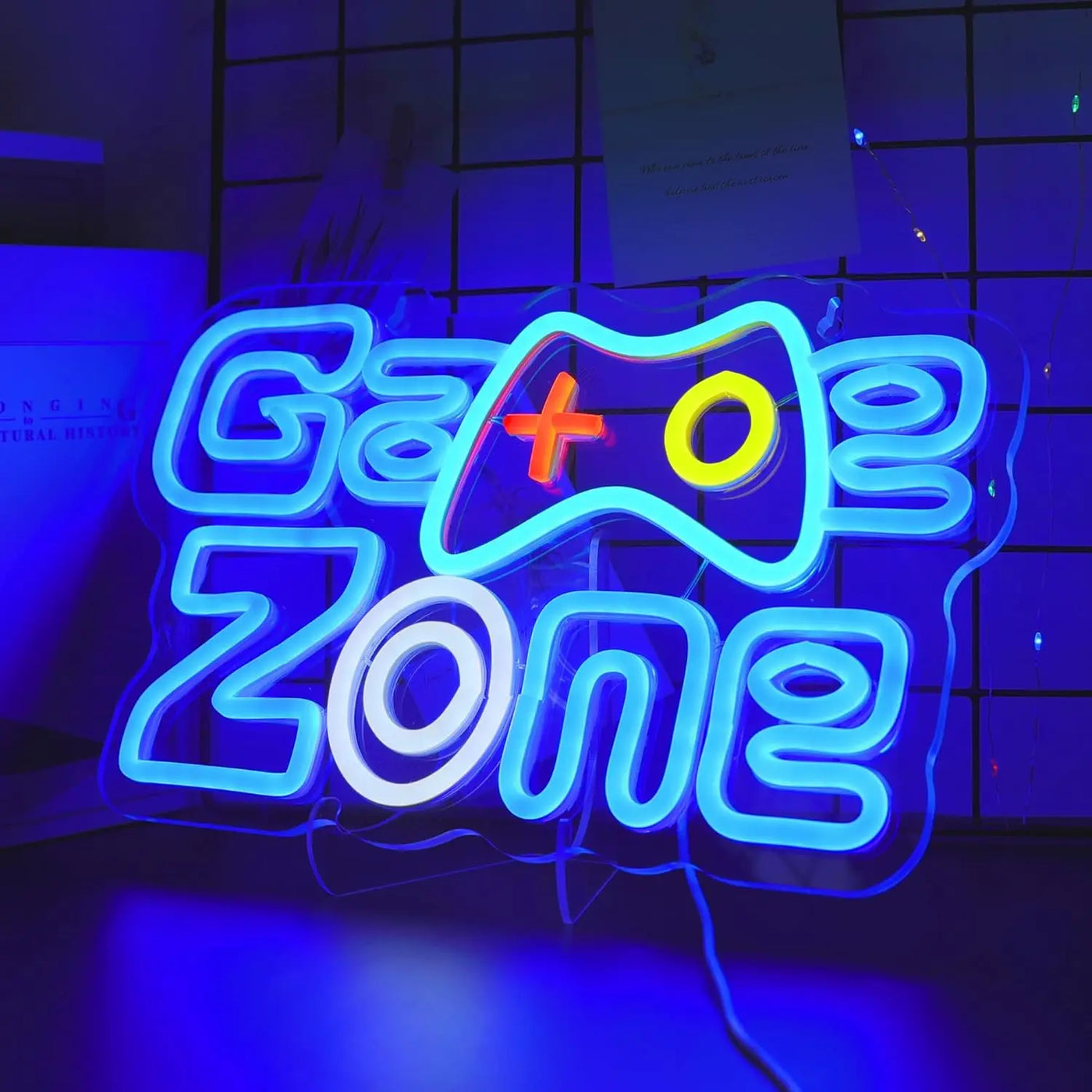 Game Zone Neon Sign Room Decor Art Wall Light USB LED Neon Light for Gaming Room Club Bar Aesthetic Bedroom Decoration Gift