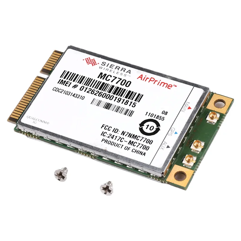 Unlocked MC7700 3G/4G WWAN Card For Sierra Airprime,100Mbps 4G/3G LTE/FDD/WCDMA/Edge GPS Module For Windows/Linux-N34R