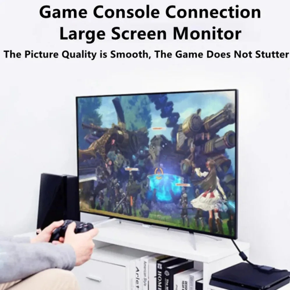 1080P HDMI-compatible to VGA Adapter Cable With 3.5mm Audio Jack USB Power Port Converter For PC Laptop PS4/3 Projector TV Box