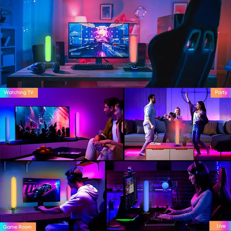 USB Gaming Desktop LED Atmosphere Light, RGB Color-Changing Bedside Lamp, Strip Light, String Light, Night Light