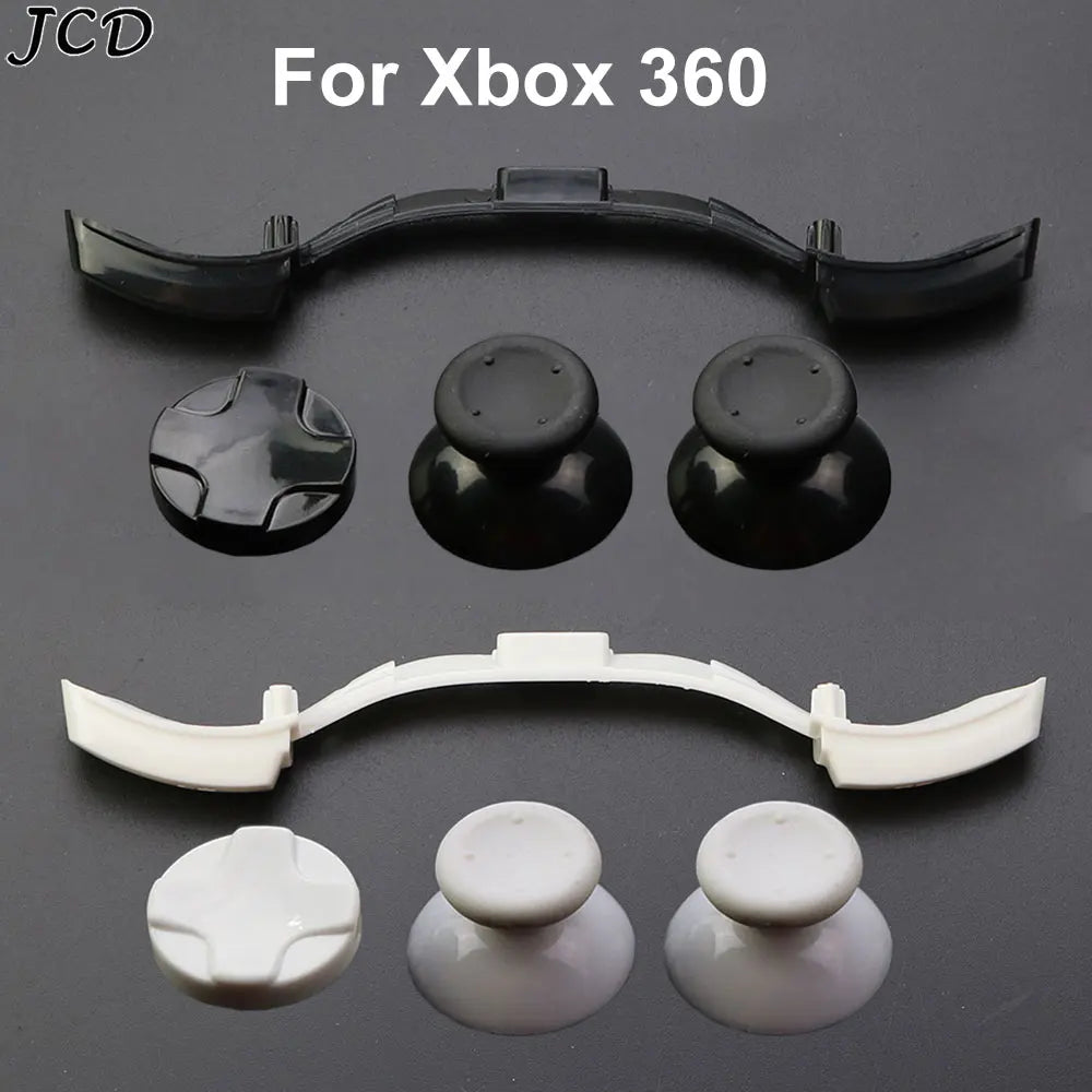 JCD LB RB Bumper Button For Xbox 360 Controller 3D Analog Thumb Sticks Grip Caps Cross D-pad Direction Key Replacement