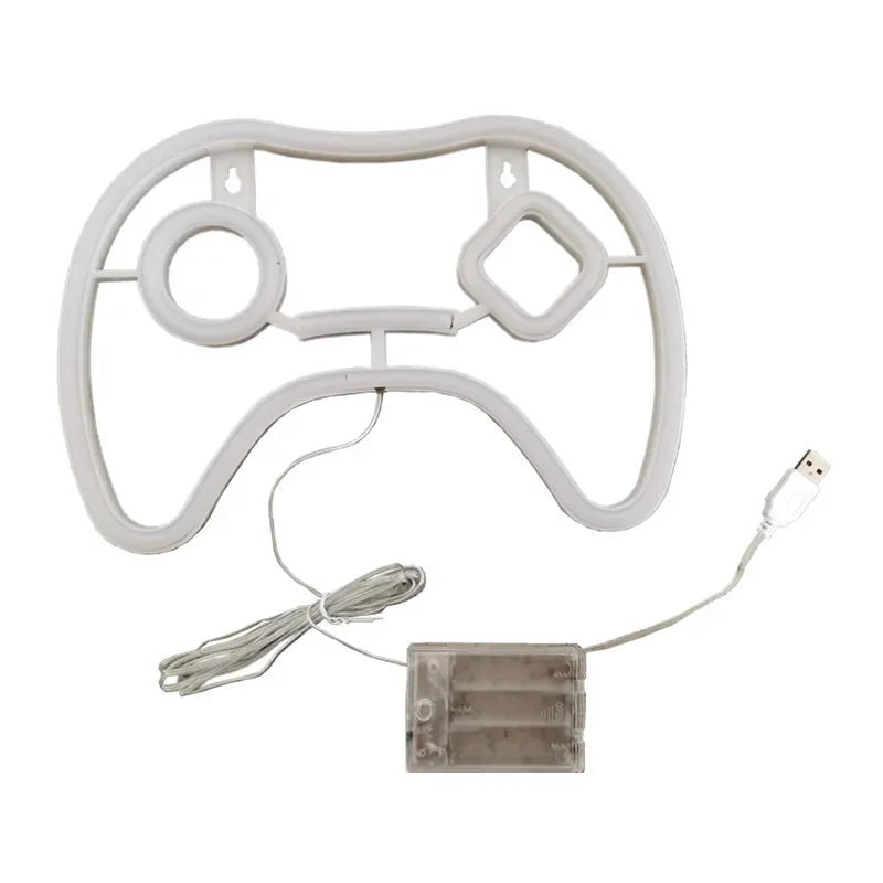 Game Controller Neon Sign for Game Room Decoration Game Neon Sign for Teen Boys CHILDREN'S Room  Wall Decor USB LED Neon Lights