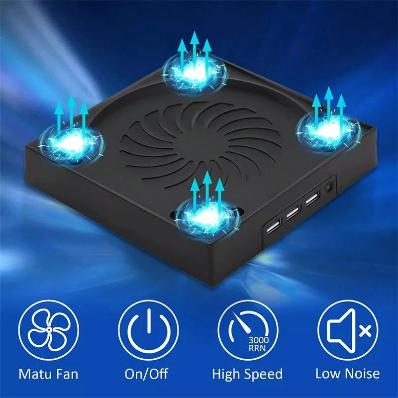 Cooling Fan For Xbox Series X With 3 USB Port Series X External Cooler Turbo Temperature Control Fan Console Standing Mount