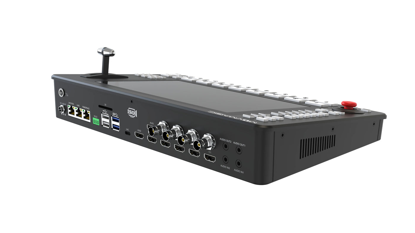 MOVMAGIC M8 4K  Professional 8CH Video Mixer 10.1" Touch Screen HDMI&3G-SDI/ NDI ISO Recording for Live Streaming Conference