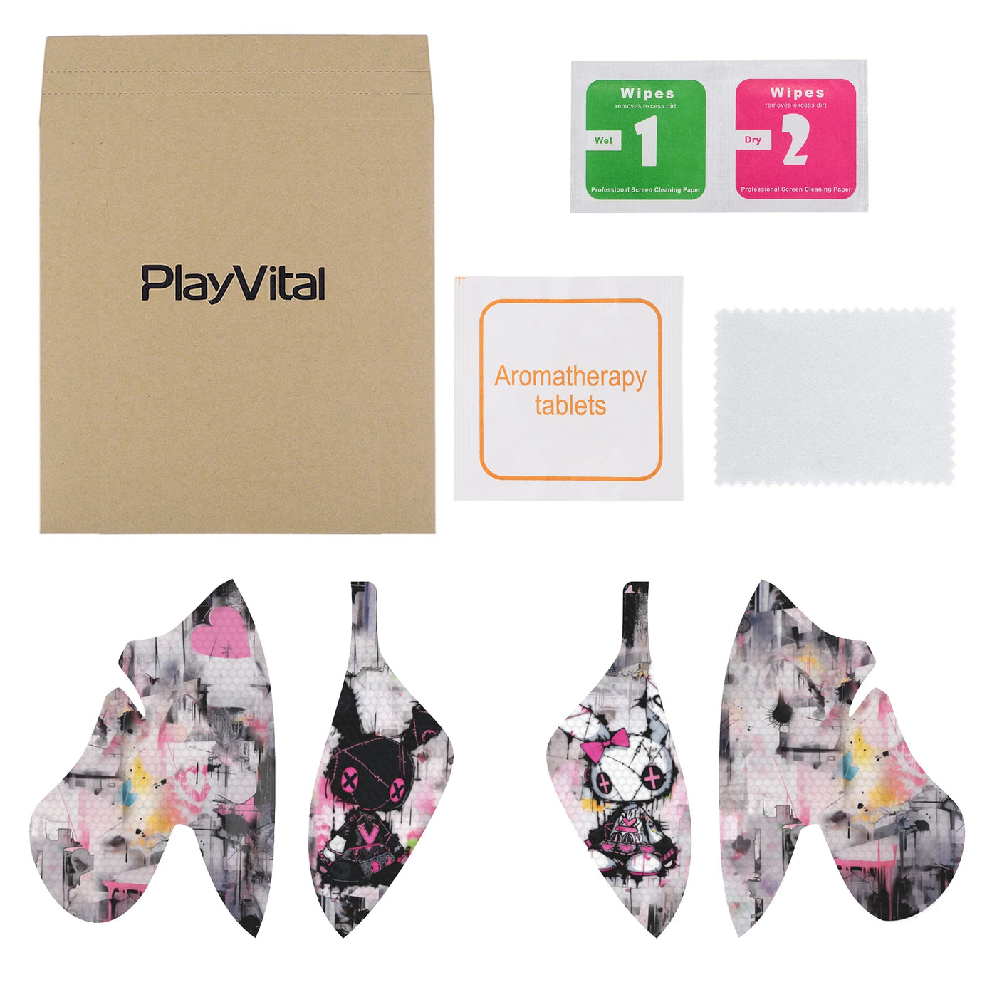 PlayVital Anti-Skid Sweat-Absorbent Controller Grip for ps5 Edge Wireless Controller Anti Sweat Protector - 8 Designs