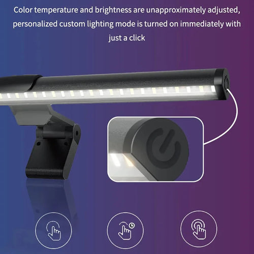 30/40cm Monitor PC Screen Light LED Dimming Learning Reading Lighting Dimmable USB Night Light Bar Touch Eye Protection Light