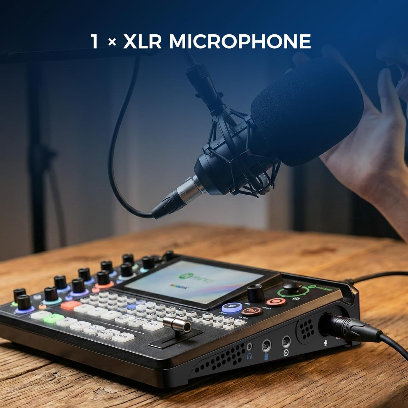 FAZE1 RGBlink mini-Edge SDI All-in-One Live Video Switcher Recorder with 4K SDI/HDMI Inputs, UVC, NDI, PTZ & Audio Mixer – Pro Streaming Kit for Live Streaming, Podcasting, Content Creation