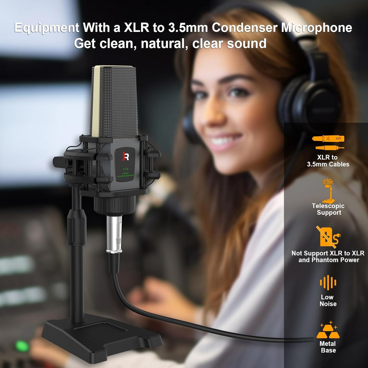 FAZE 1 ALL IN ONE Podcast Equipment Bundle, All-in-One Audio Interface DJ Mixer with Microphone, Stand, Monitor Earphone, Audio Mixer With Sound card for PC/Laptop/Phone, Streaming/Podcasting/Gaming (M9 Set)