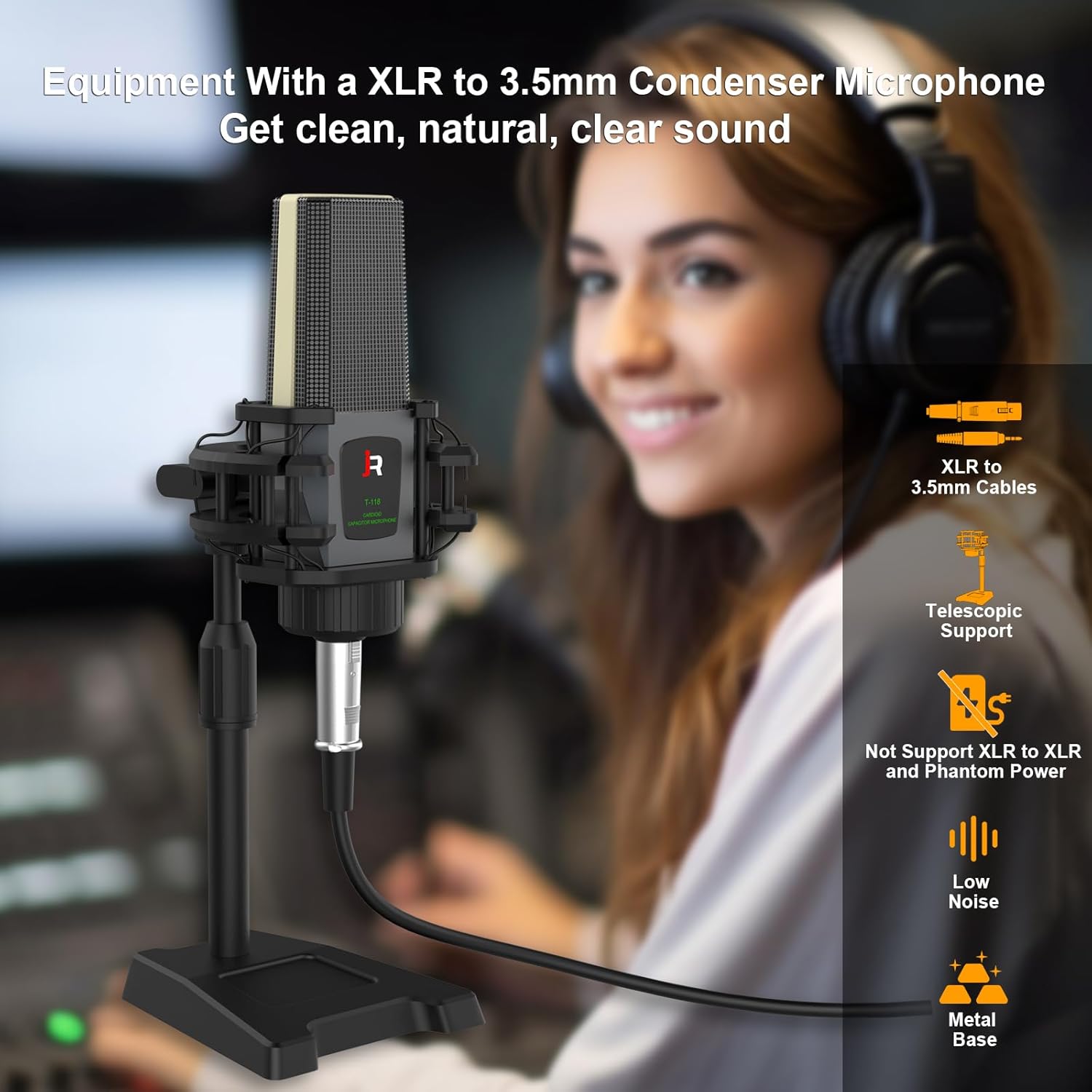FAZE 1 ALL IN ONE Podcast Equipment Bundle, All-in-One Audio Interface DJ Mixer with Microphone, Stand, Monitor Earphone, Audio Mixer With Sound card for PC/Laptop/Phone, Streaming/Podcasting/Gaming (M9 Set)