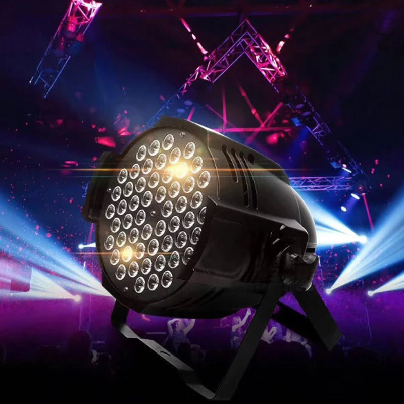 54x3W LED Par light RGBW 4In1 LED Par Light Sound Activated DMX512 LED Wash KTV DJ Disco Bar Club Party Stage Light event show