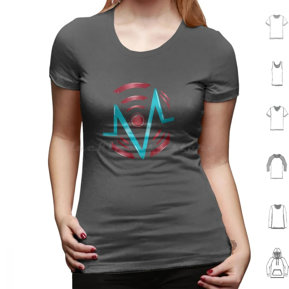 Vox Logo T Shirt Men Women Kids 6xl Vox Hazbin The Vees Velvette Vivziepop Tv Radio Demon Alastor Vox Laptop Hydro