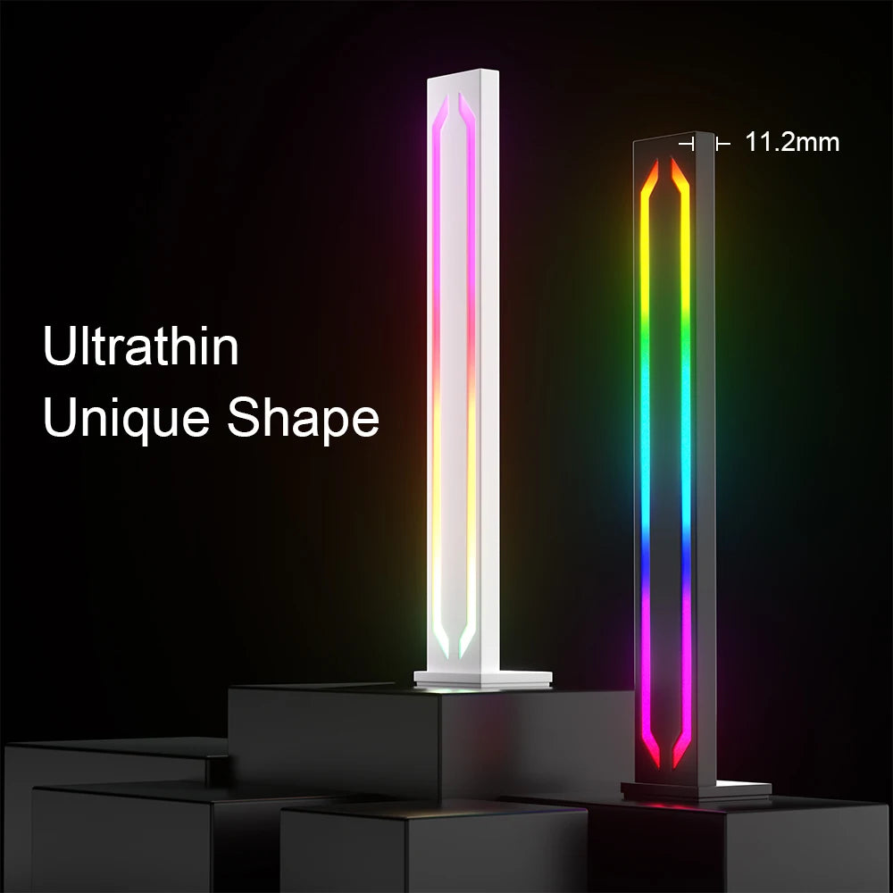 Smart Slim RGB Mood Light, Desktop Gaming Light, 16 Million Colors, 286 Scenes and 3 Synced Music Modes for Living Room