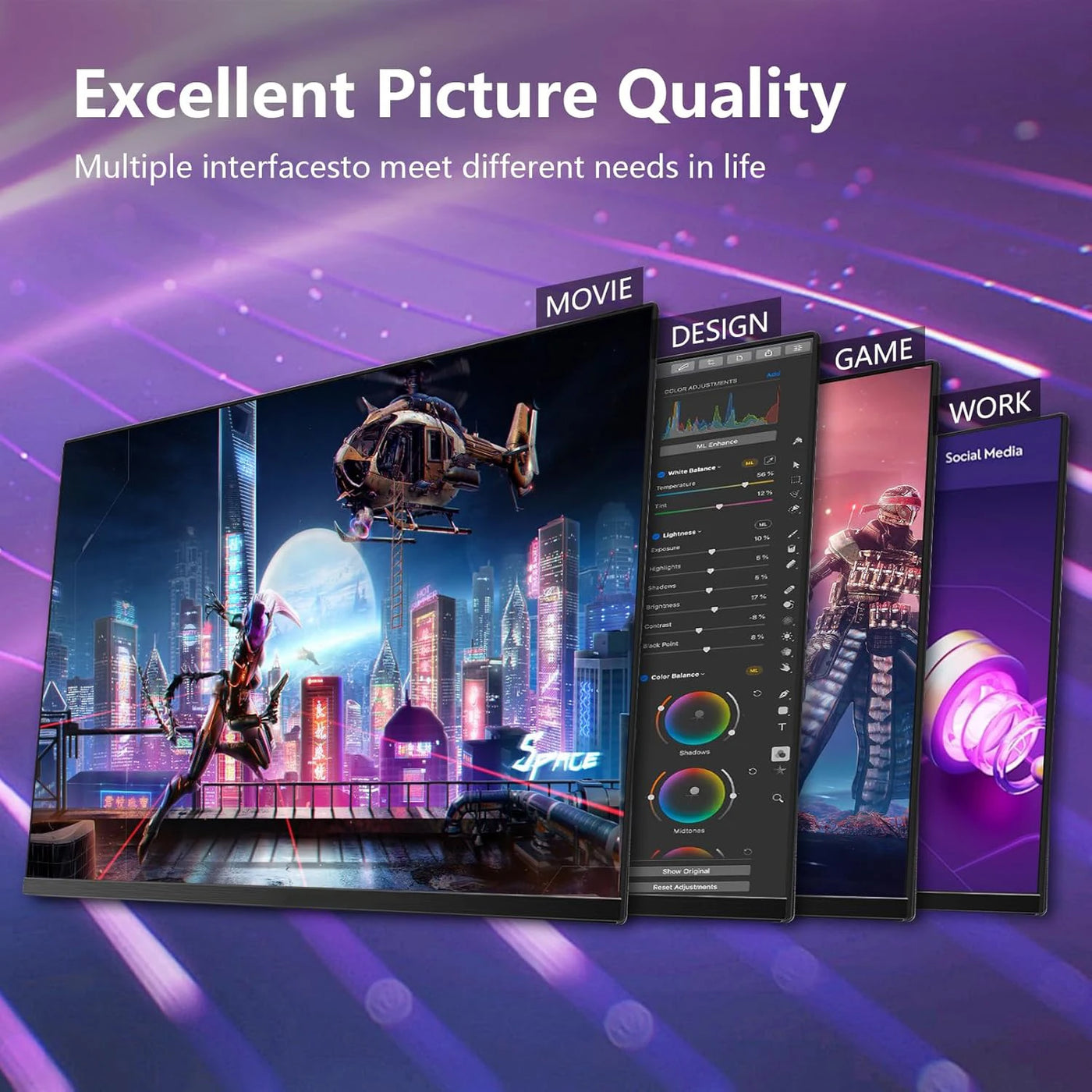 27 Inch Ultra-Thin IPS LCD Gaming  100/144/180/240Hz 1ms FHD 1K 2K Anti-Blue Light DP PC Display For Desktop Game Office Use