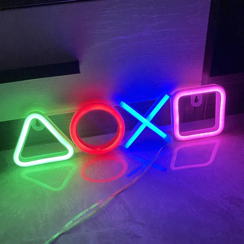 Game Controller Neon Sign for Game Room Decoration Game Neon Sign for Teen Boys CHILDREN'S Room  Wall Decor USB LED Neon Lights