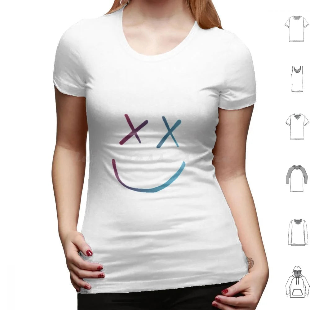FAZE1 T Shirt Big Size 100% Cotton Rainbow Face Cool Fearless Walls Kill My Mind Purple Face Niall Horan Liam Payne Zayn Cute Laptop