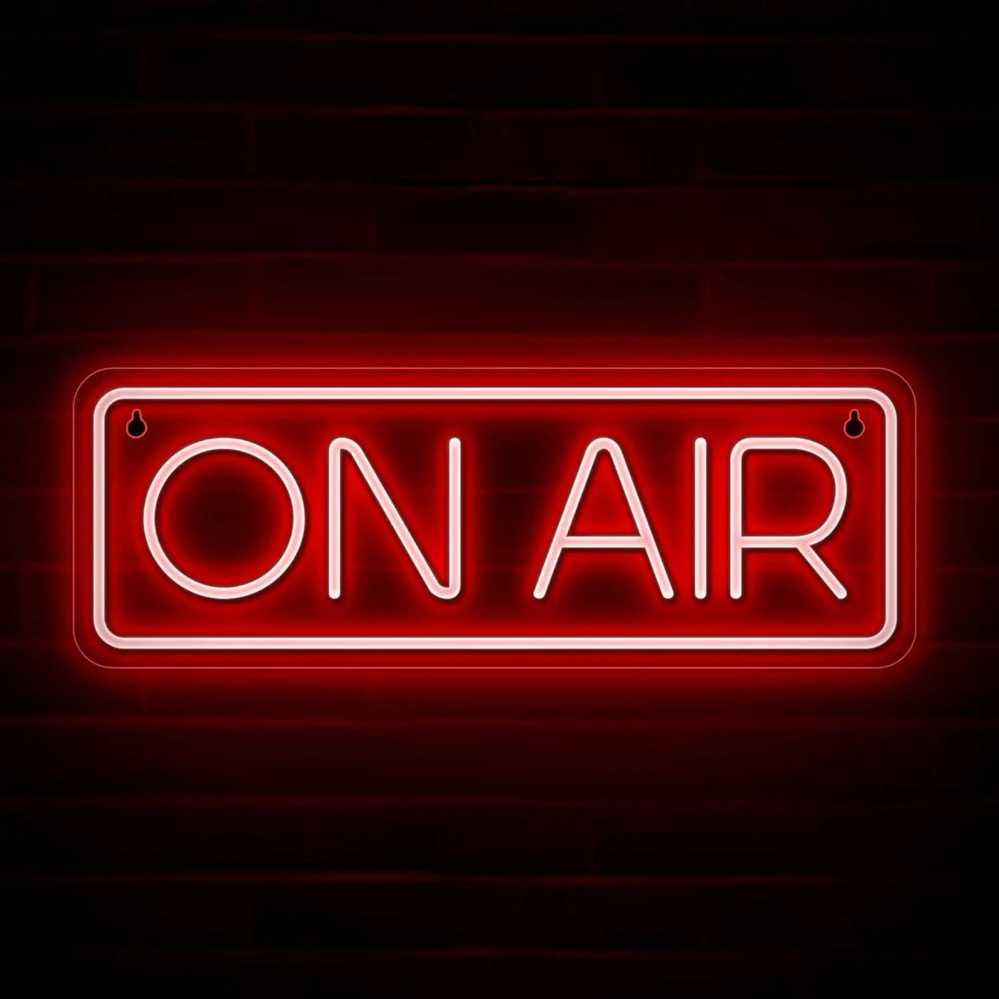 ON AIR Neon Sign USB Dimmable LED Neon Lights for Home Studio Bedroom Office Game Room Podcast Streaming Decor Signboard Light