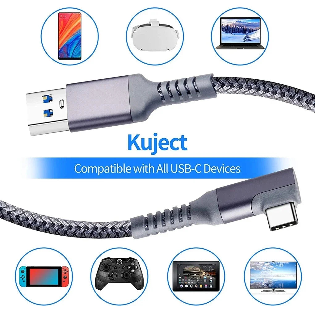 Accessories For Meta Oculus Quest 2 Quest2 Link Cable Smart 3D VR Glasses Virtual Reality USB A To Type C 3 5M 6M Headset Helmet