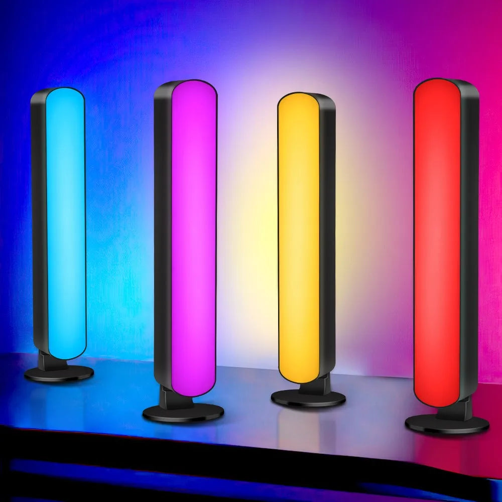 Music Sync LED Night Light Bars RGB Atmosphere Lamp With Remote Control For Gaming TV Bedroom Decoration Desktop Lamp