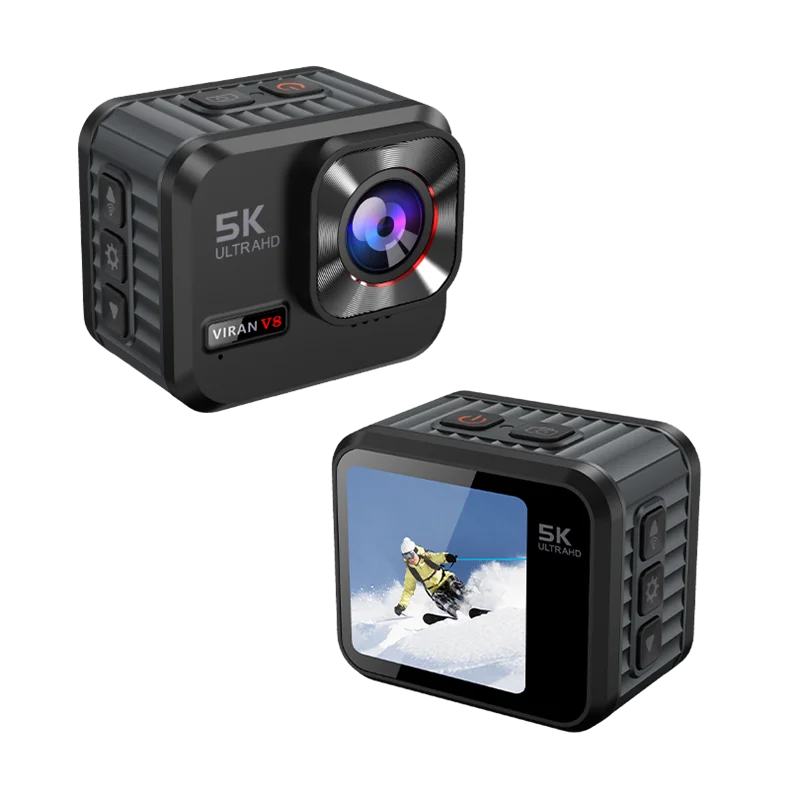 VIRAN V8 Action Camera 5K30FPS With Remote Control Screen Waterproof Sport Camera drive recorder Sports Camera Helmet Action Cam
