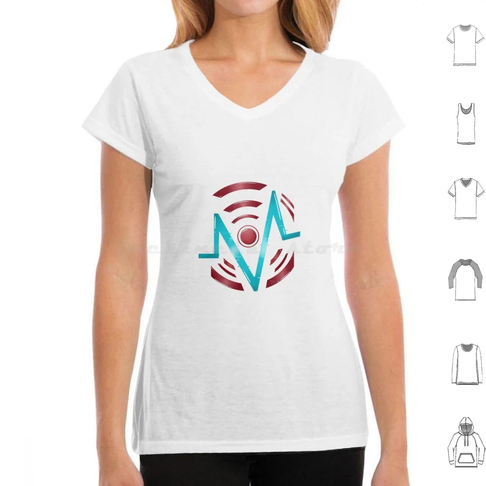 Vox Logo T Shirt Men Women Kids 6xl Vox Hazbin The Vees Velvette Vivziepop Tv Radio Demon Alastor Vox Laptop Hydro