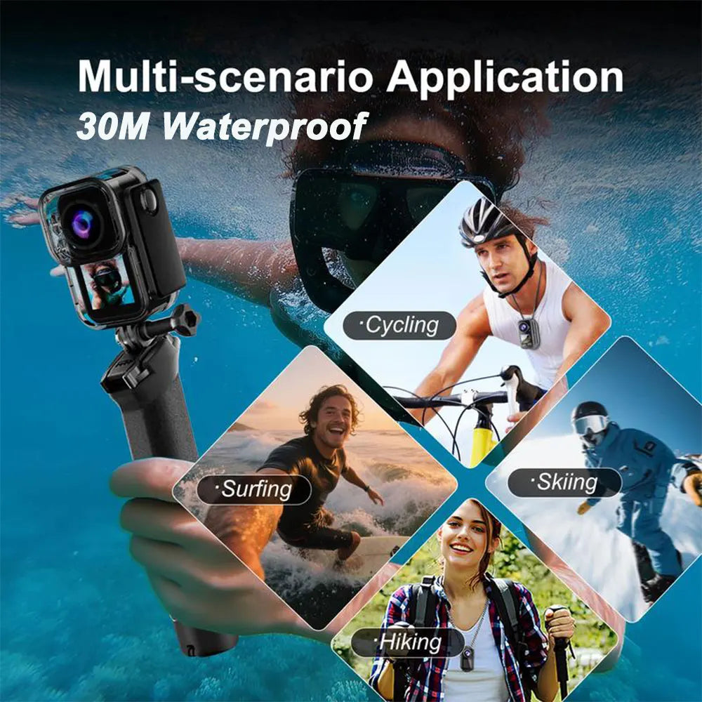 5K Thumb Sports Camera Anti-shake Action Camera 5X ZOOM Touchscreen Vlog Body Cam Outdoor Pocket Cam Bicycle Video Recorder