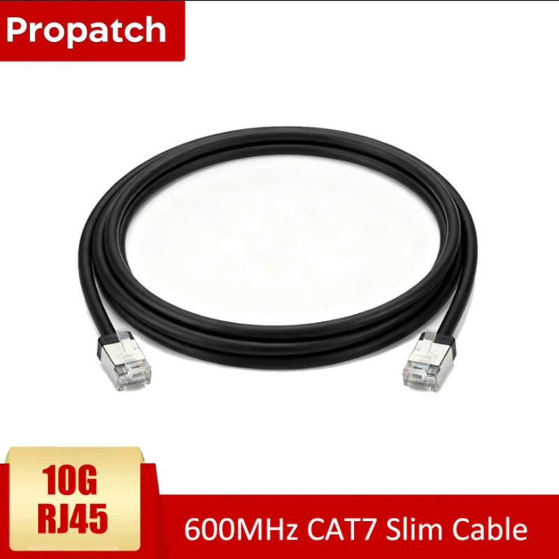 Propatch CAT7 RJ45 Short 10Gbps SSTP 36AWG RJ45 LAN Cable Cord Ethernet Cable Lan  for Ps5 Router Xbox Computer