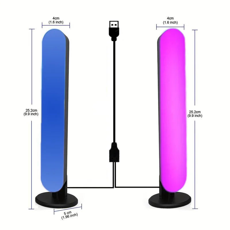 USB Gaming Desktop LED Atmosphere Light, RGB Color-Changing Bedside Lamp, Strip Light, String Light, Night Light