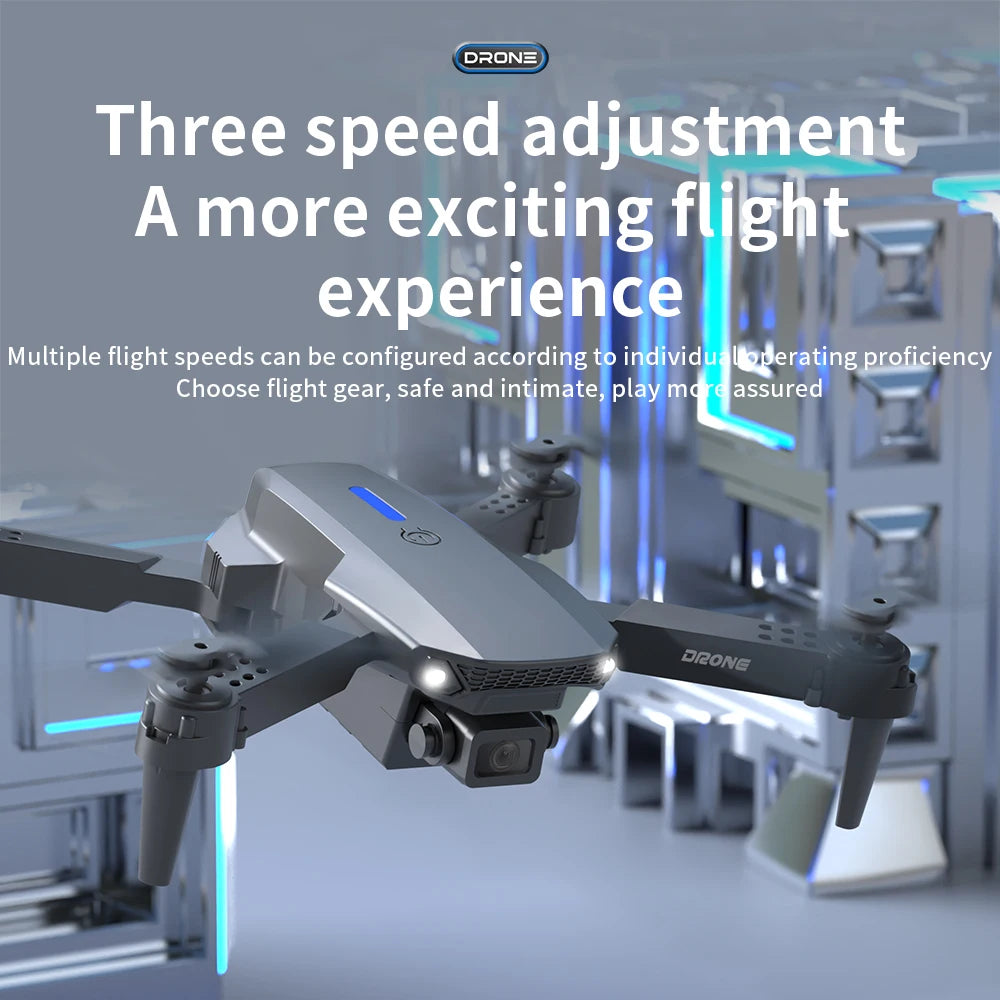 2025 E88 Pro Drone Profesional HD 4K RC Airplane Dual-Camera Optical flow Localization RC Quadcopter Airplane Helicopter Boy Toy