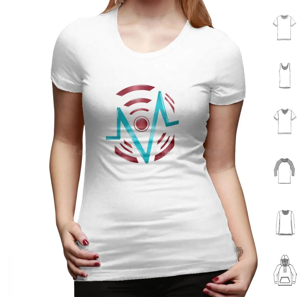 Vox Logo T Shirt Men Women Kids 6xl Vox Hazbin The Vees Velvette Vivziepop Tv Radio Demon Alastor Vox Laptop Hydro