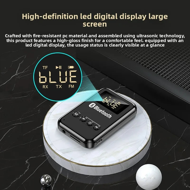 Bluetooth 5.0 Receiver Transmitter 2-in-1 Adapter Suitable for Computer Speakers Car FM