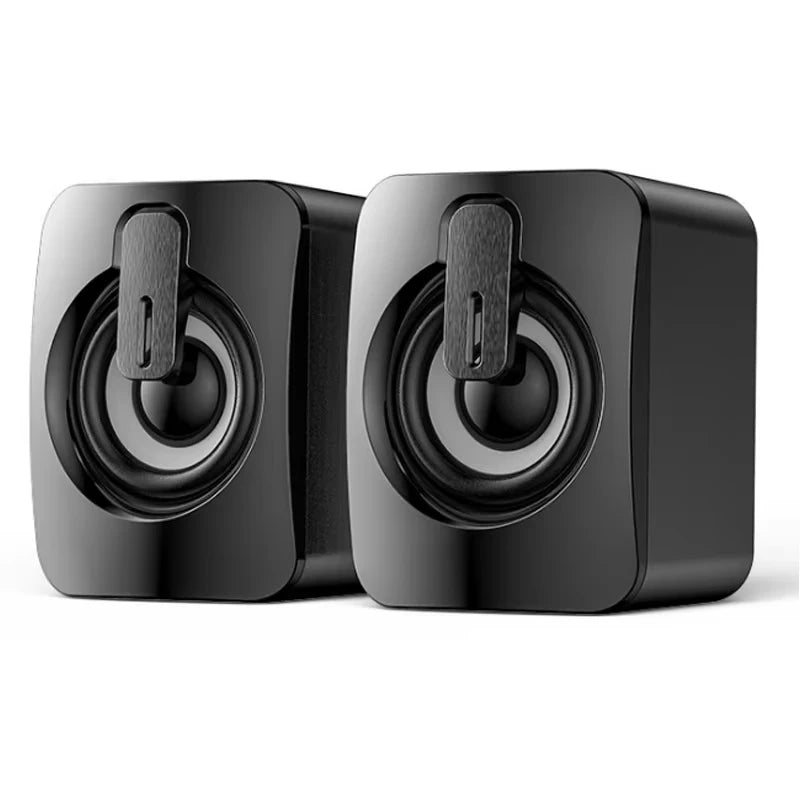 New HIFI Stereo Computer Speakers USB Wired Sound Box with Microphone and LED Light for Desktop Wholesale Subwoofer