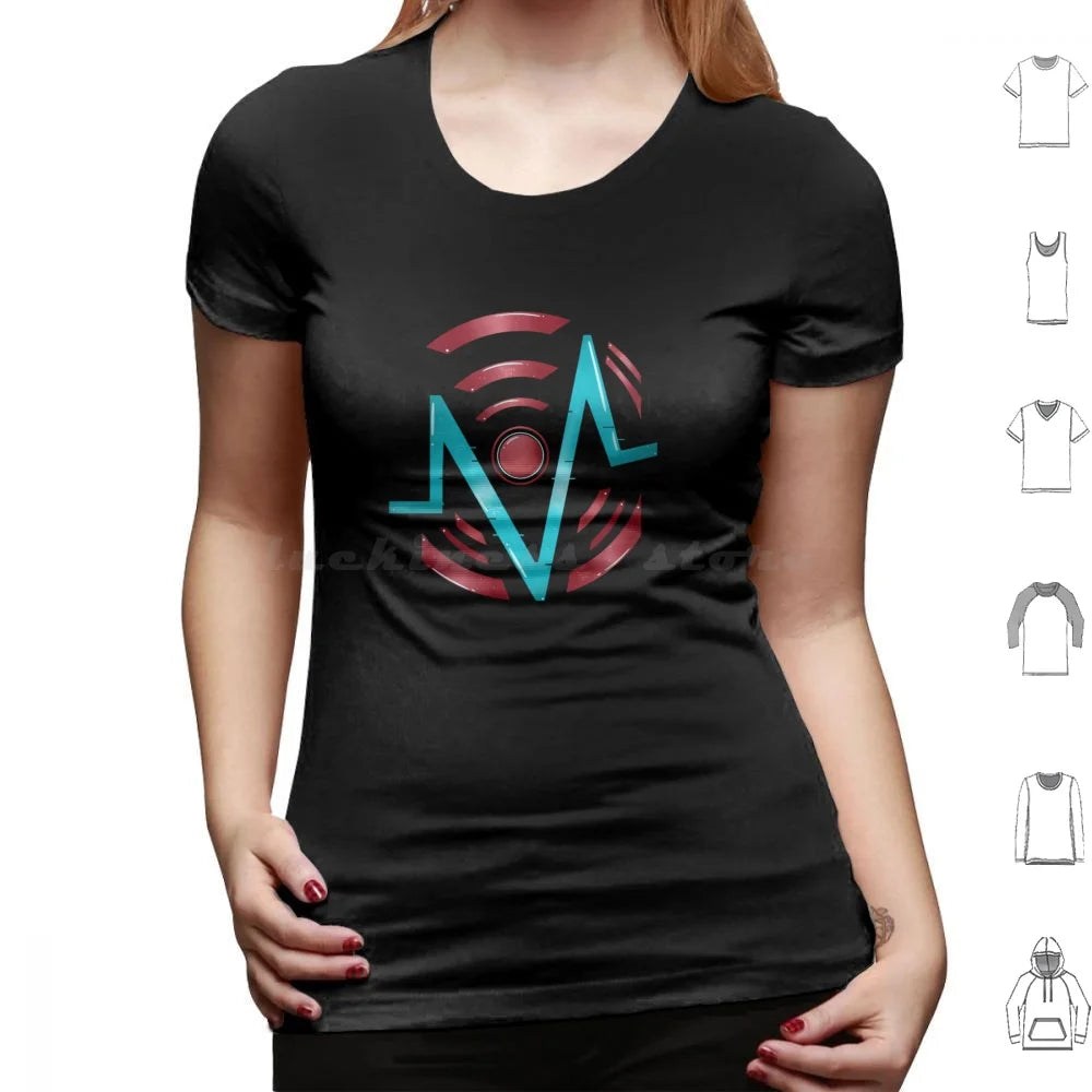 Vox Logo T Shirt Men Women Kids 6xl Vox Hazbin The Vees Velvette Vivziepop Tv Radio Demon Alastor Vox Laptop Hydro