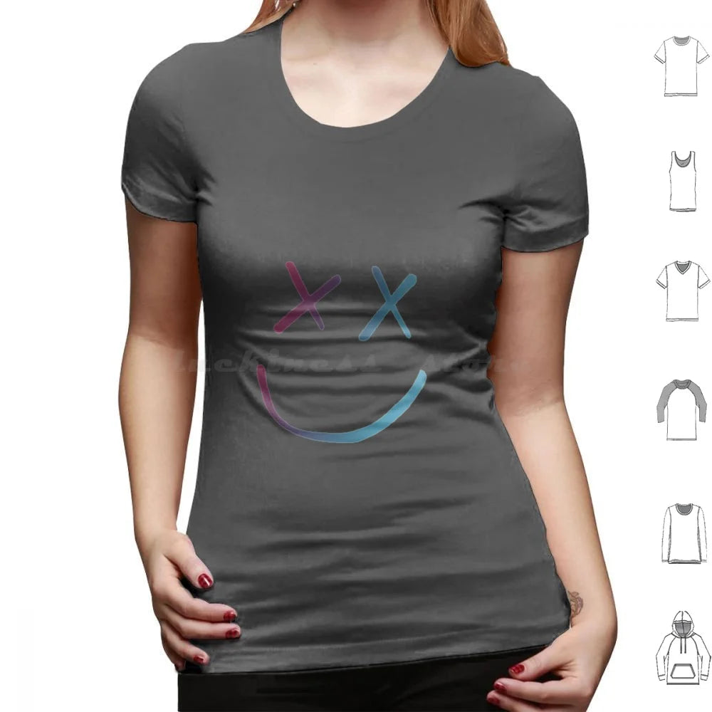 FAZE1 T Shirt Big Size 100% Cotton Rainbow Face Cool Fearless Walls Kill My Mind Purple Face Niall Horan Liam Payne Zayn Cute Laptop