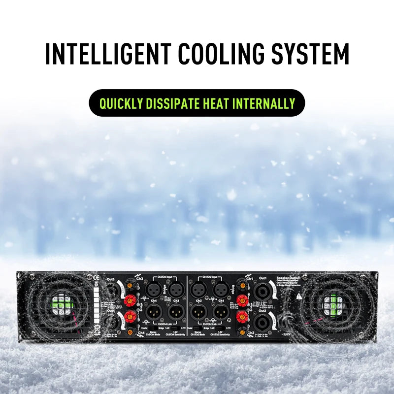 2026 AC2 Hot Selling Hifi Power Amplifier 2 Channel 800W Professional Audio Speaker Power Amplifiers for DJ Club Party