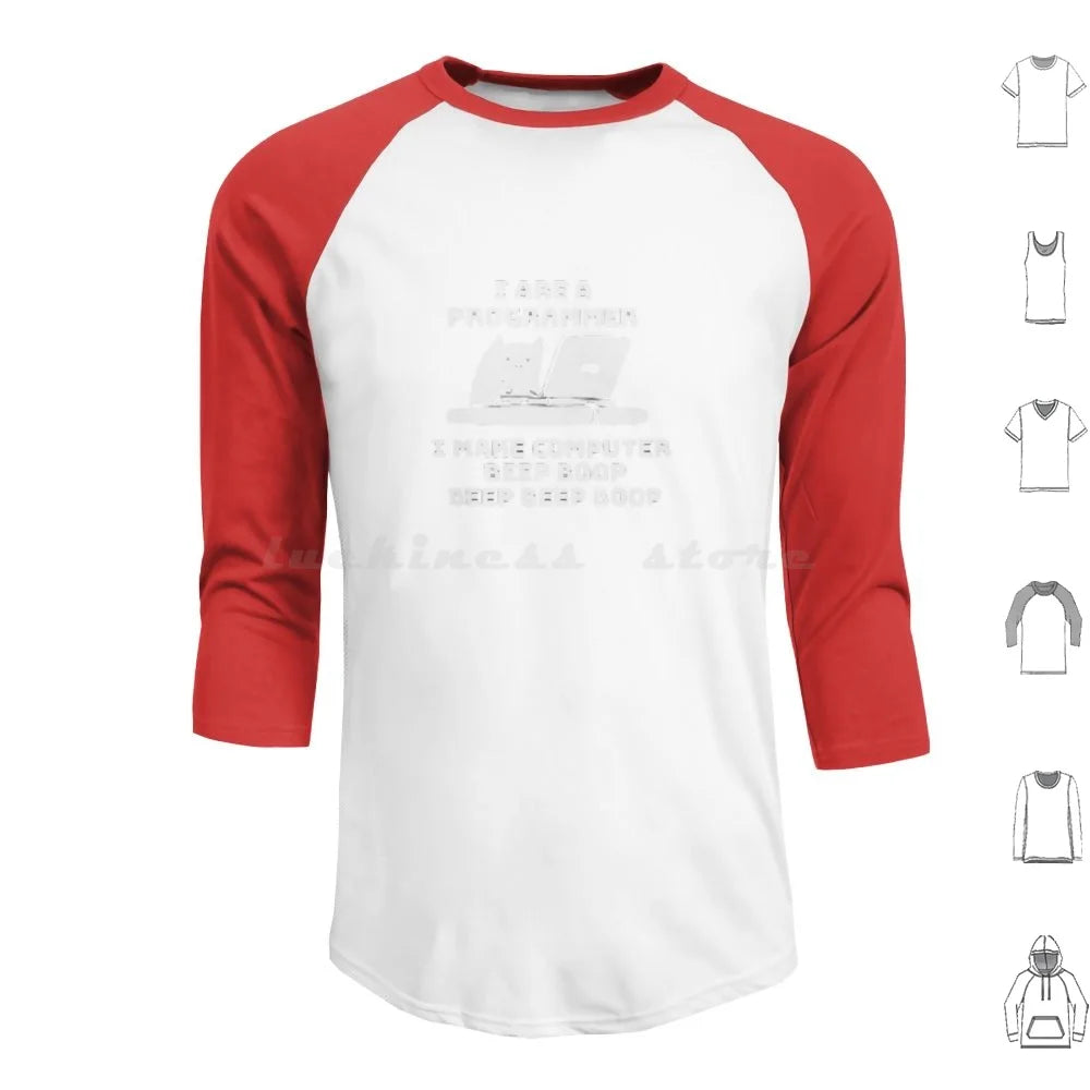 I Are Programmer Computer Cat Beep Boop Hoodie Cotton Long Sleeve Programmer Software Engineers I Are Programmer I