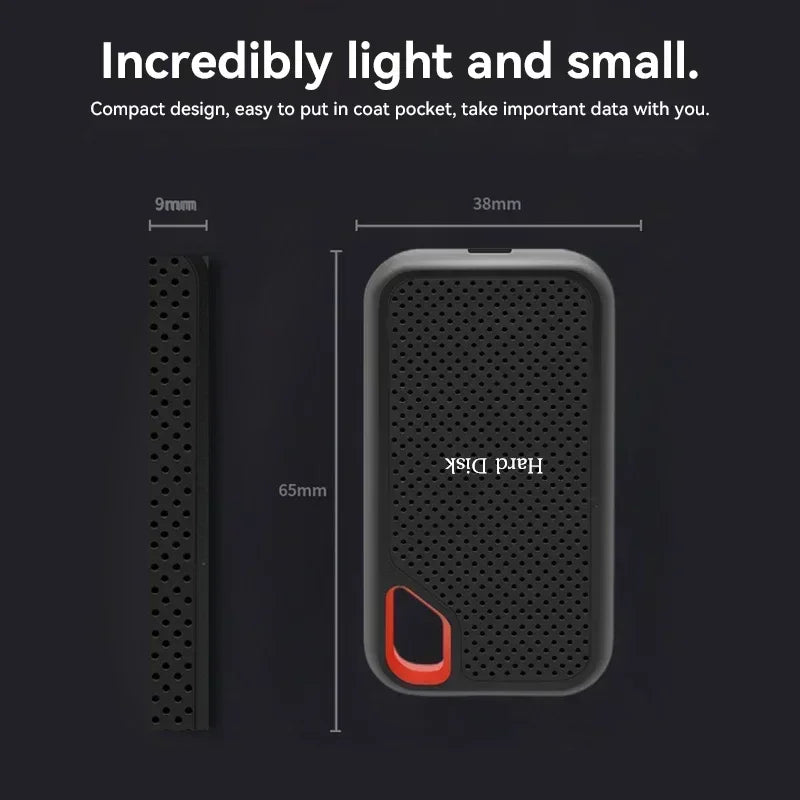Lenovo Hard Disk SSD 256TB Mobile E60 2TB 8TB 128TB USB 3.1 HD External Hard for Laptop PS5 Mobile Hard Disk HDD Storage Devices