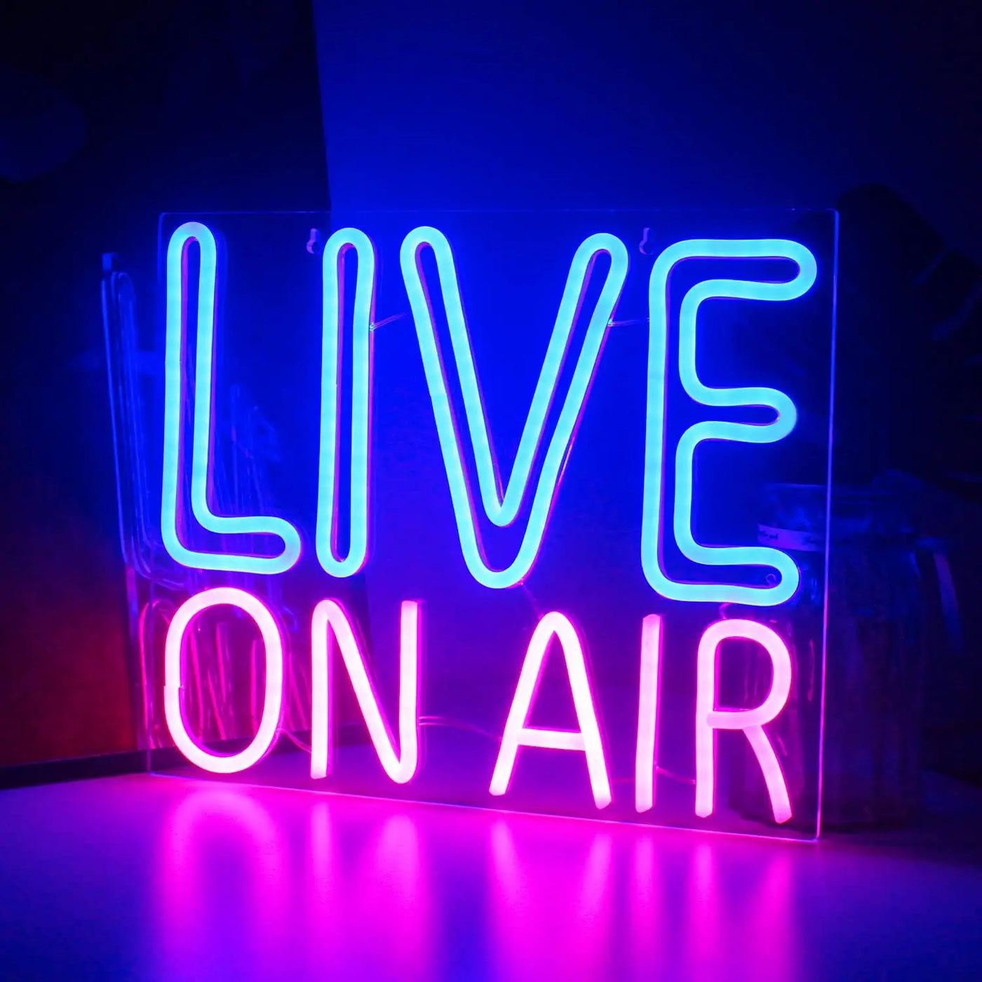 ON AIR Neon Sign USB Dimmable LED Neon Lights for Home Studio Bedroom Office Game Room Podcast Streaming Decor Signboard Light