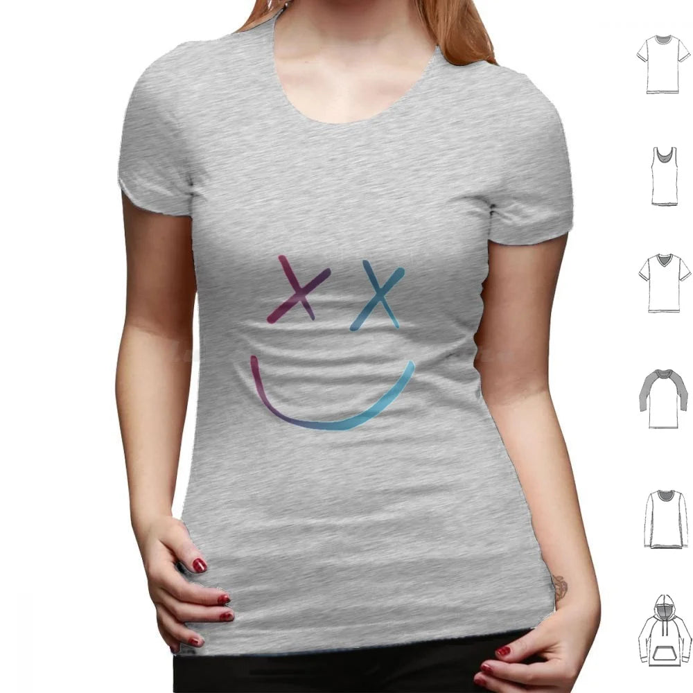 FAZE1 T Shirt Big Size 100% Cotton Rainbow Face Cool Fearless Walls Kill My Mind Purple Face Niall Horan Liam Payne Zayn Cute Laptop