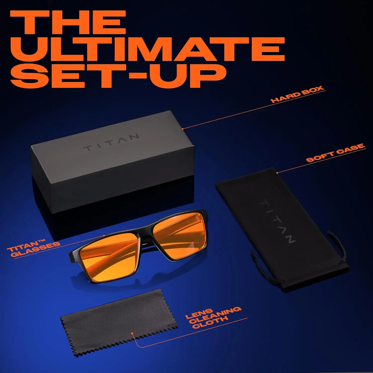 Blue Light Blocking Gaming Glasses, Night Driving & Computer Protection for Men, Gift