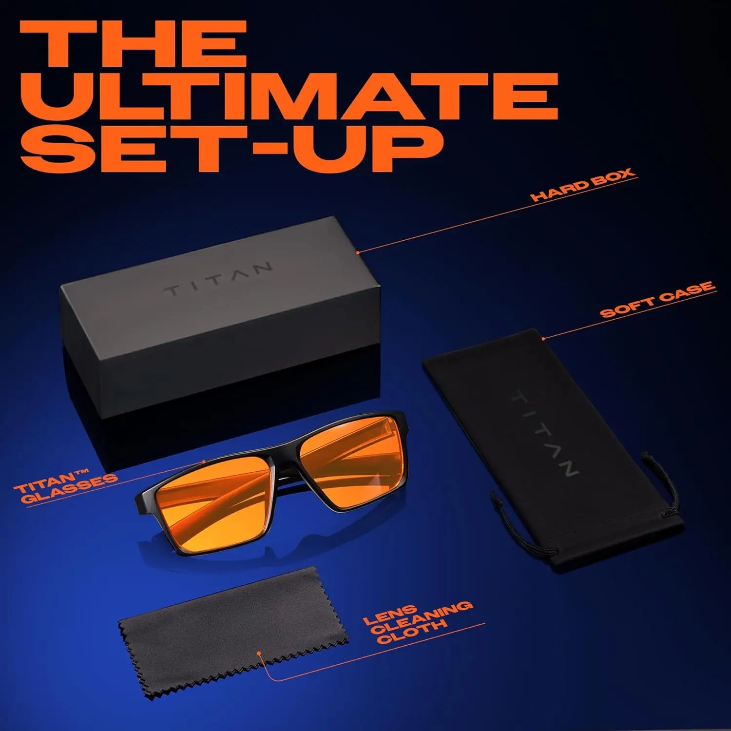 Blue Light Blocking Gaming Glasses, Night Driving & Computer Protection for Men, Gift